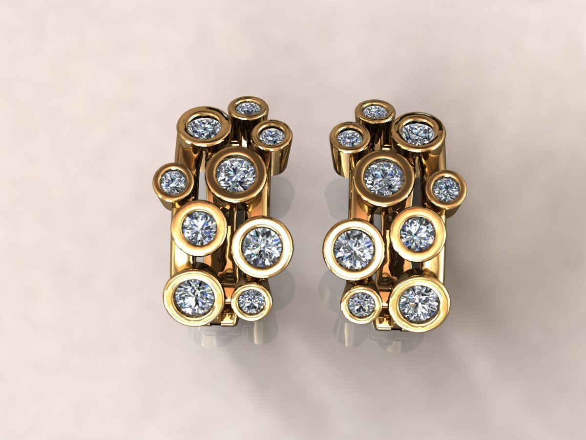 Earrings 4 3D print model_1