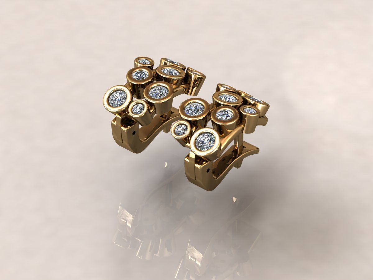 Earrings 4 3D print model_2