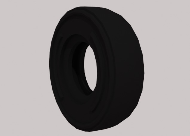 Lego Tire pack Low-poly 3D model_8