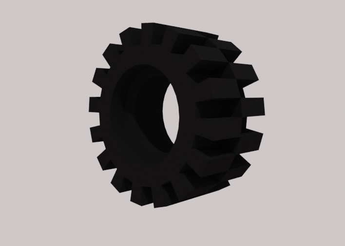 Lego Tire pack Low-poly 3D model_7
