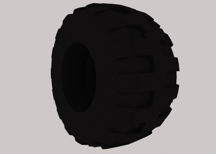 Lego Tire pack Low-poly 3D model_18