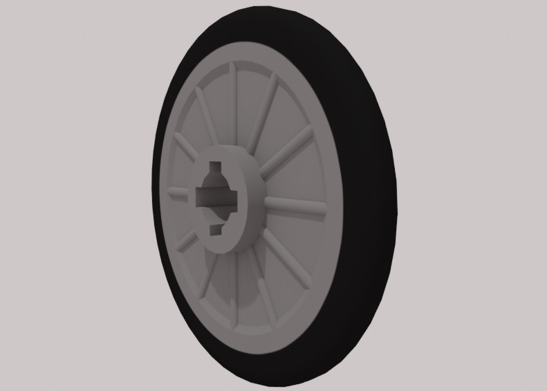 Lego Tire pack Low-poly 3D model_9