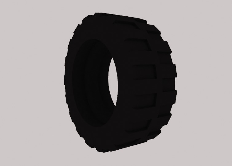 Lego Tire pack Low-poly 3D model_13