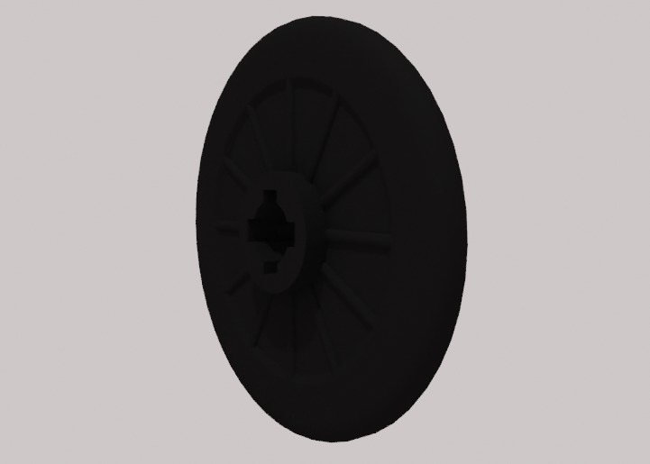 Lego Tire pack Low-poly 3D model_10