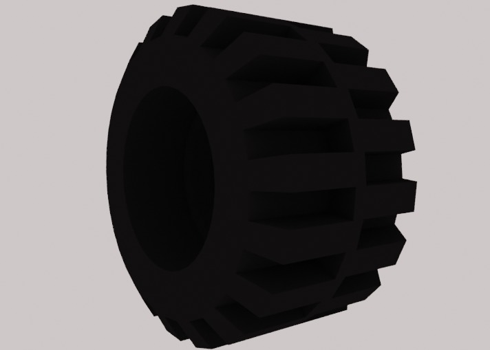 Lego Tire pack Low-poly 3D model_17