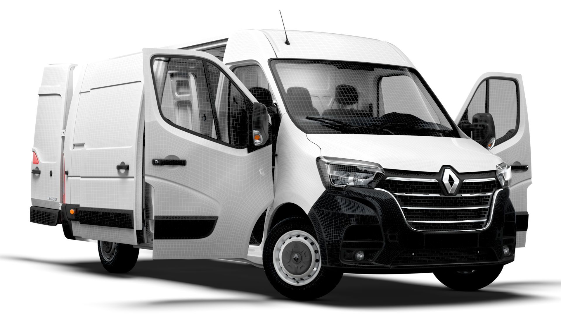 Renault Master Van L3H2 RWD HQInterior 2023 3D model_6