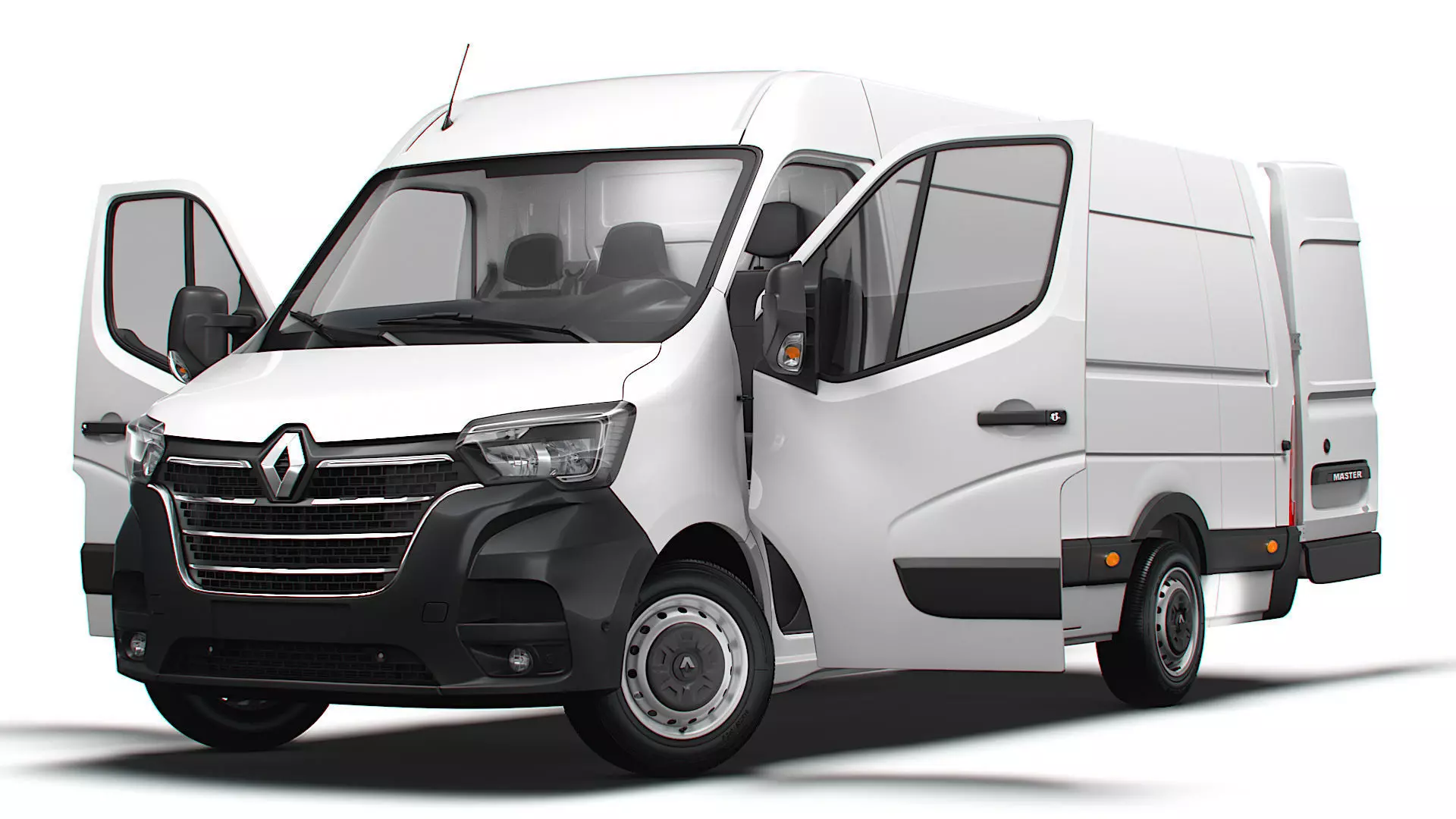 Renault Master Van L3H2 RWD HQInterior 2023 3D model_0