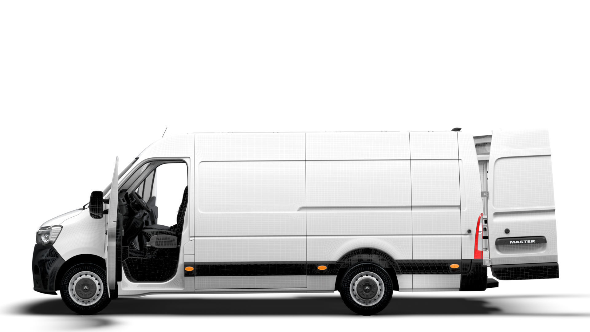 Renault Master Van L3H2 RWD HQInterior 2023 3D model_20