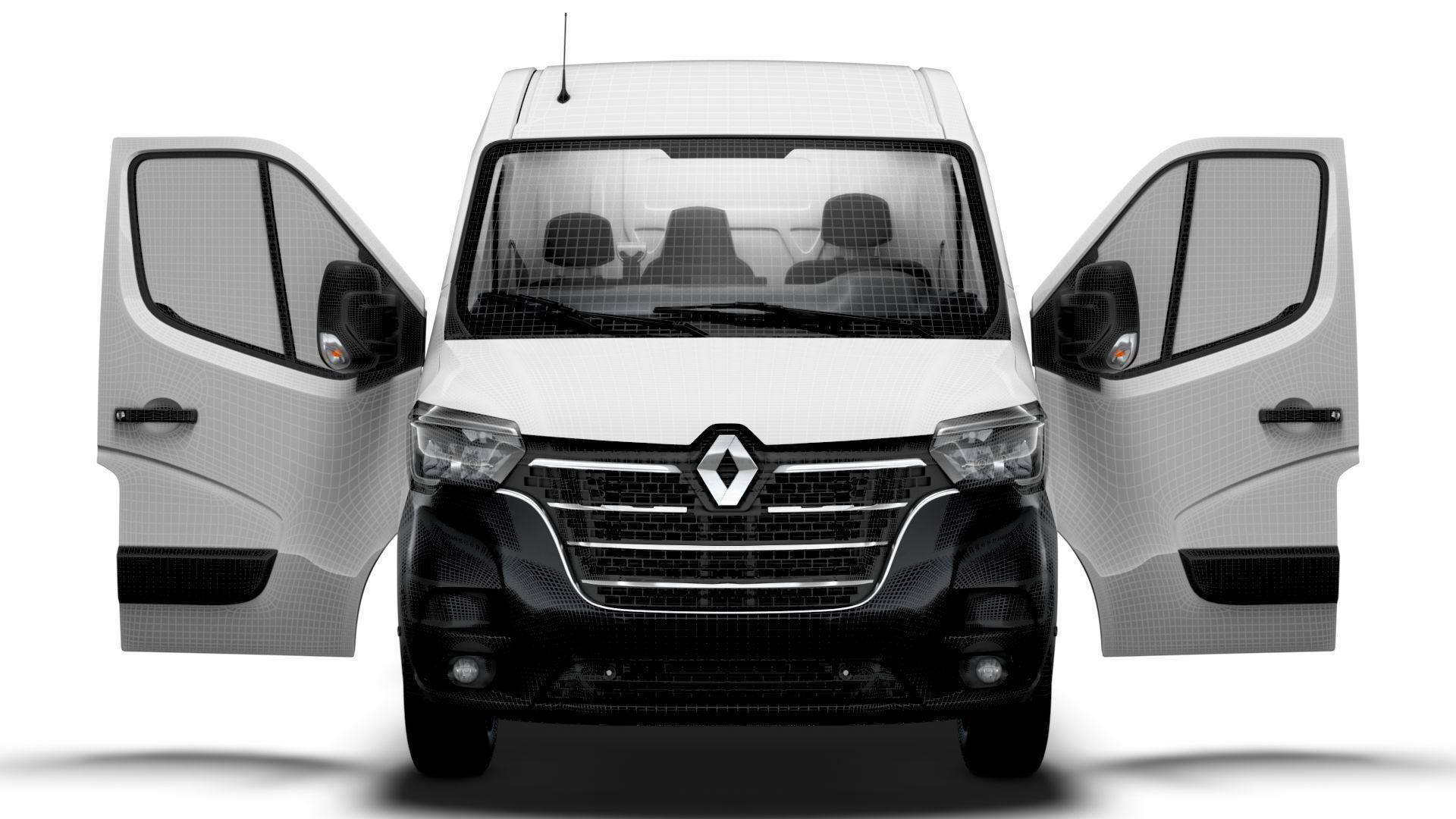 Renault Master Van L3H2 RWD HQInterior 2023 3D model_19