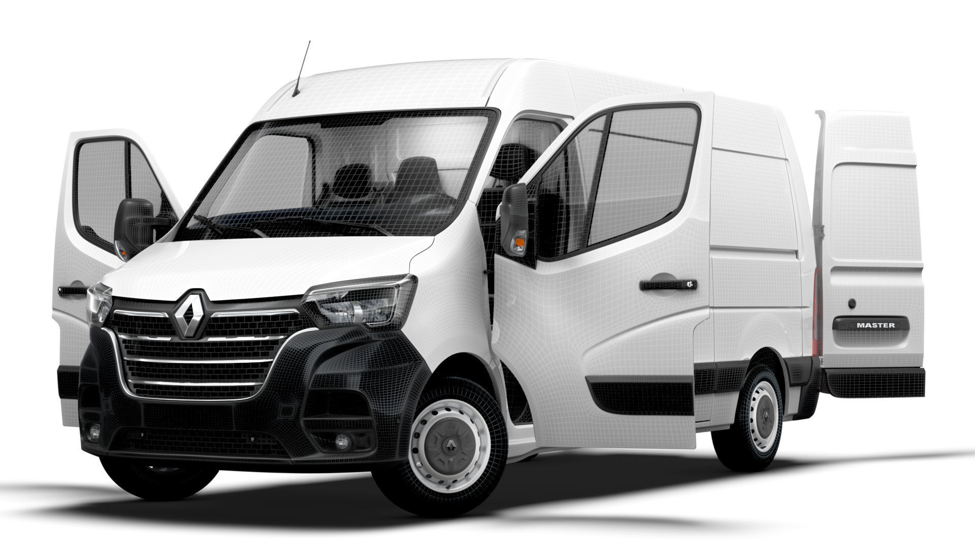 Renault Master Van L3H2 RWD HQInterior 2023 3D model_26