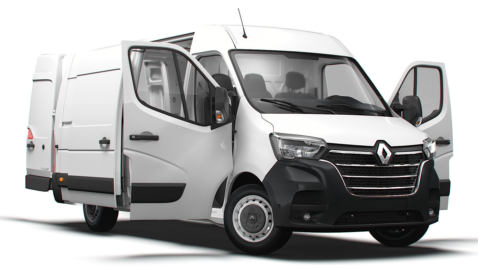 Renault Master Van L3H2 RWD HQInterior 2023 3D model_23