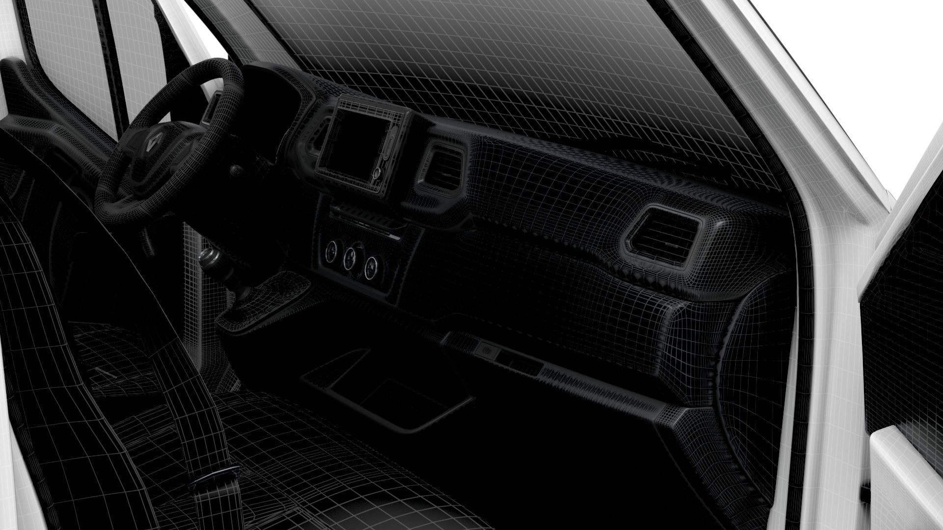 Renault Master Van L3H2 RWD HQInterior 2023 3D model_14