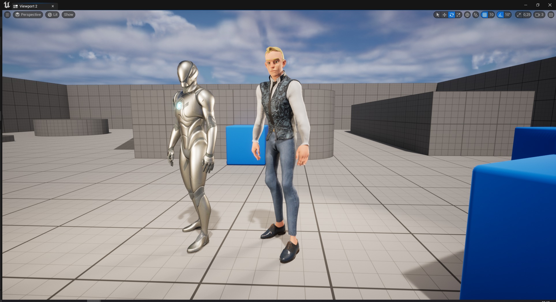 Cartoon Gentleman in Fancy Waistcoat Low-poly 3D model_26