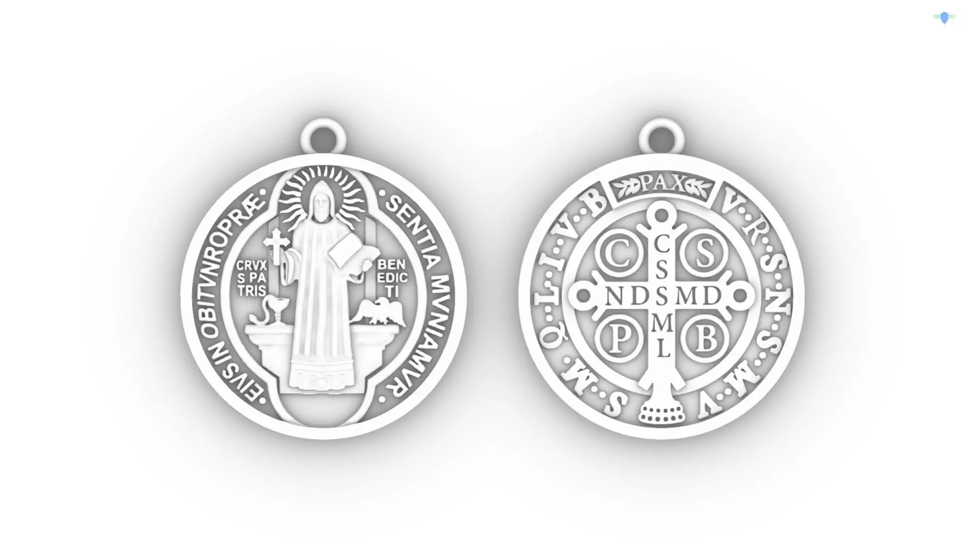 Pendent Saint Benedict - Pingente Sao Bento 3D print model