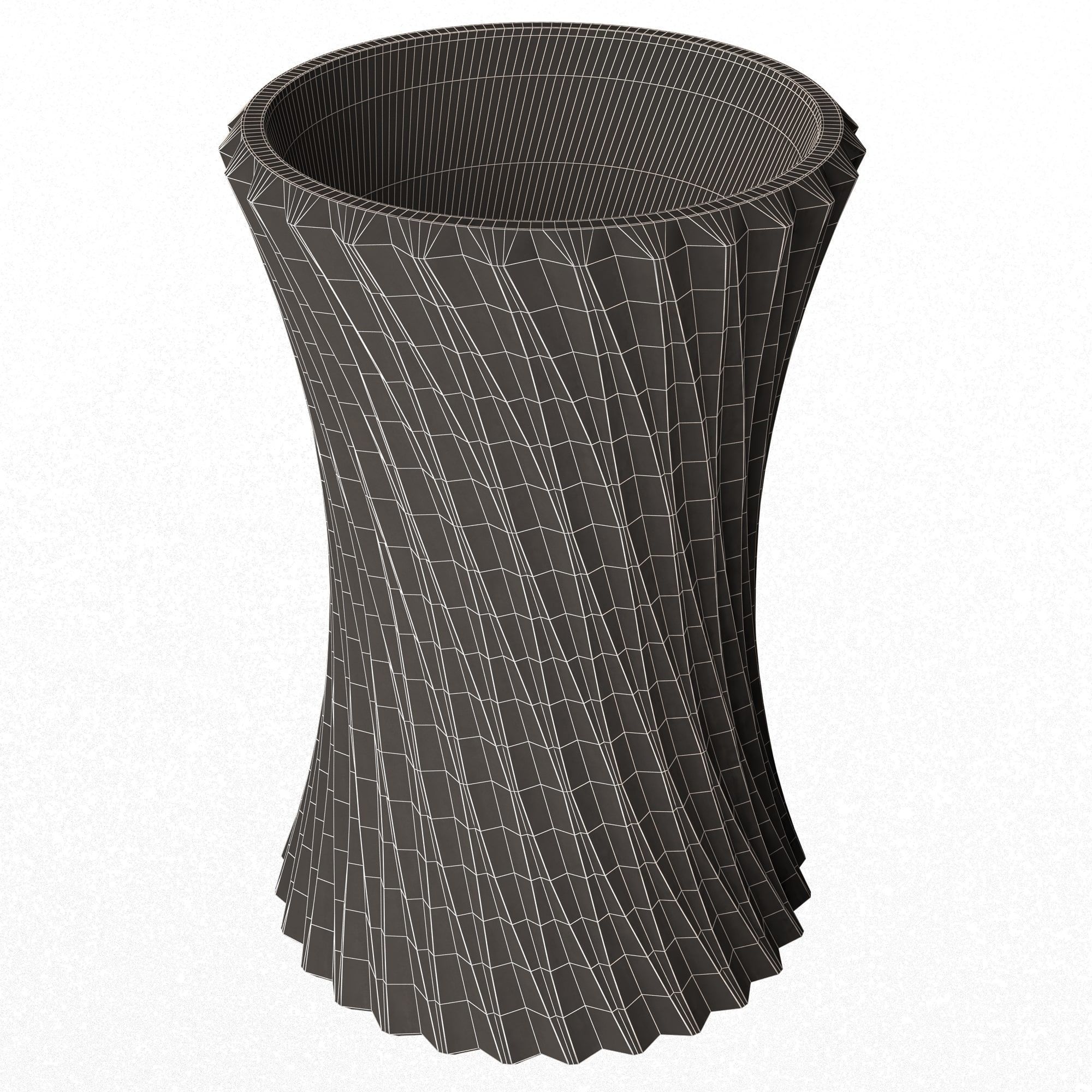 Flower Pot 021 Low-poly 3D model_16