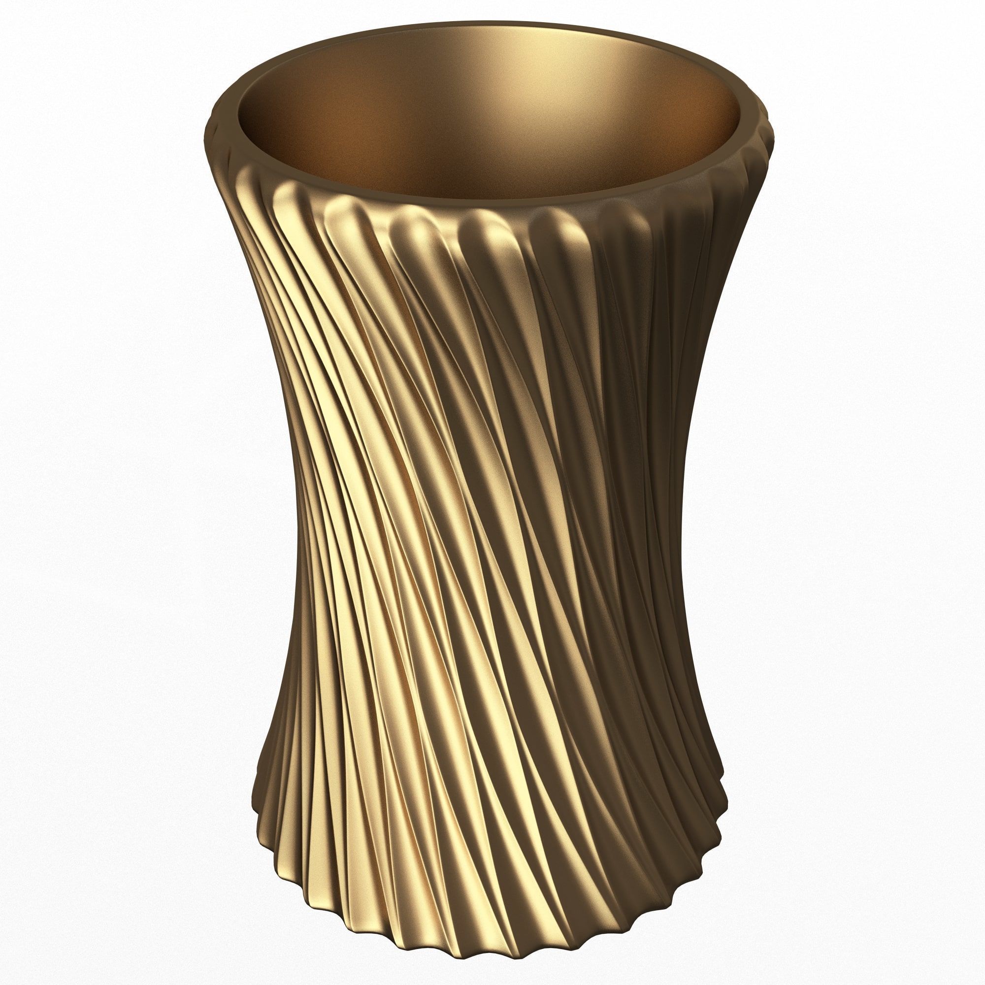 Flower Pot 021 Low-poly 3D model_4