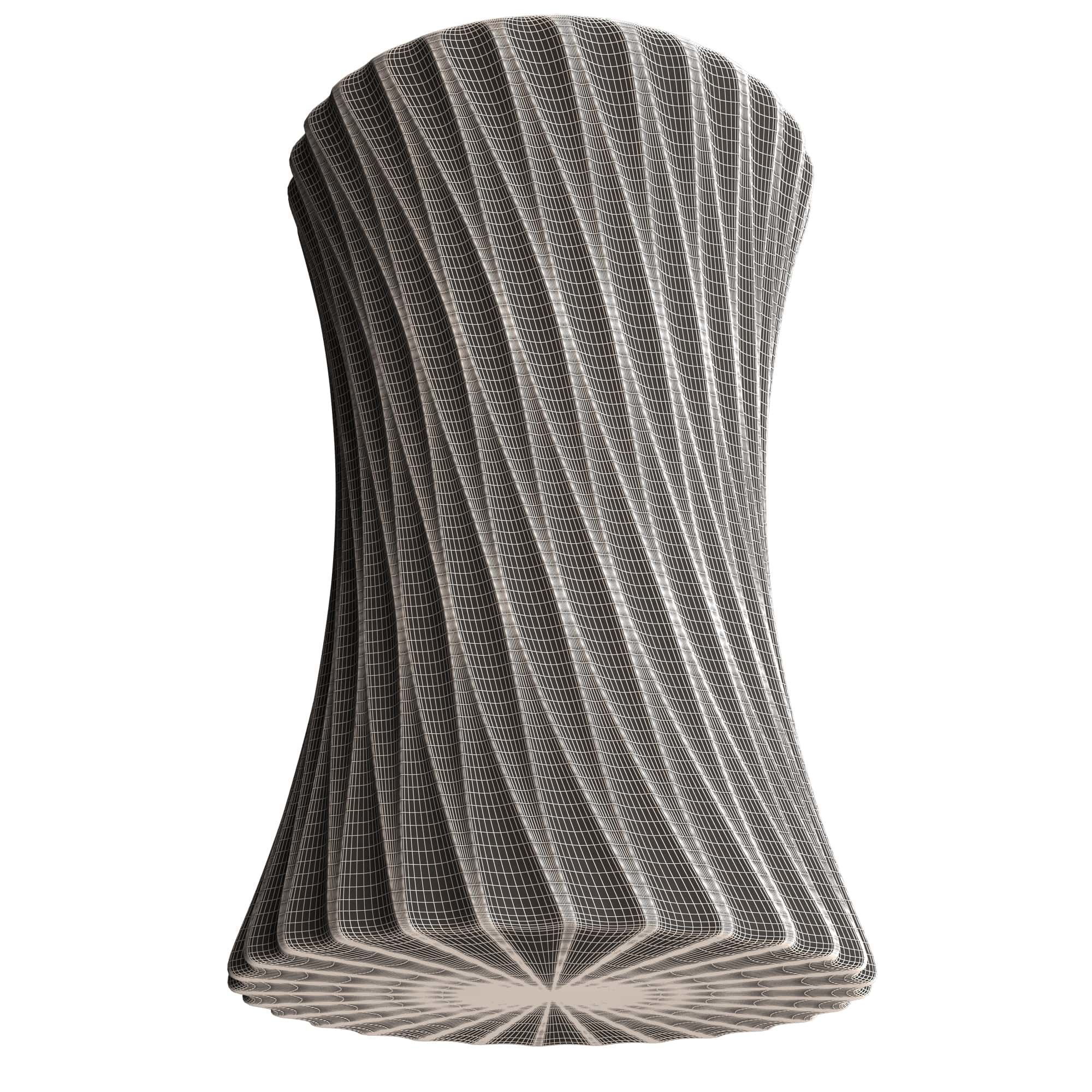 Flower Pot 021 Low-poly 3D model_9