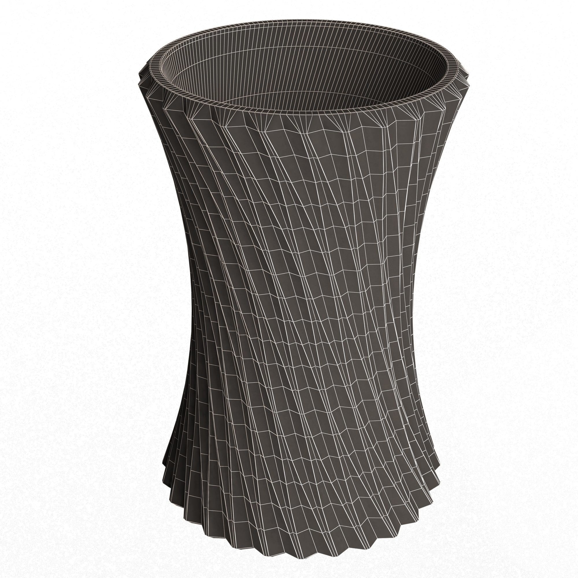 Flower Pot 021 Low-poly 3D model_13