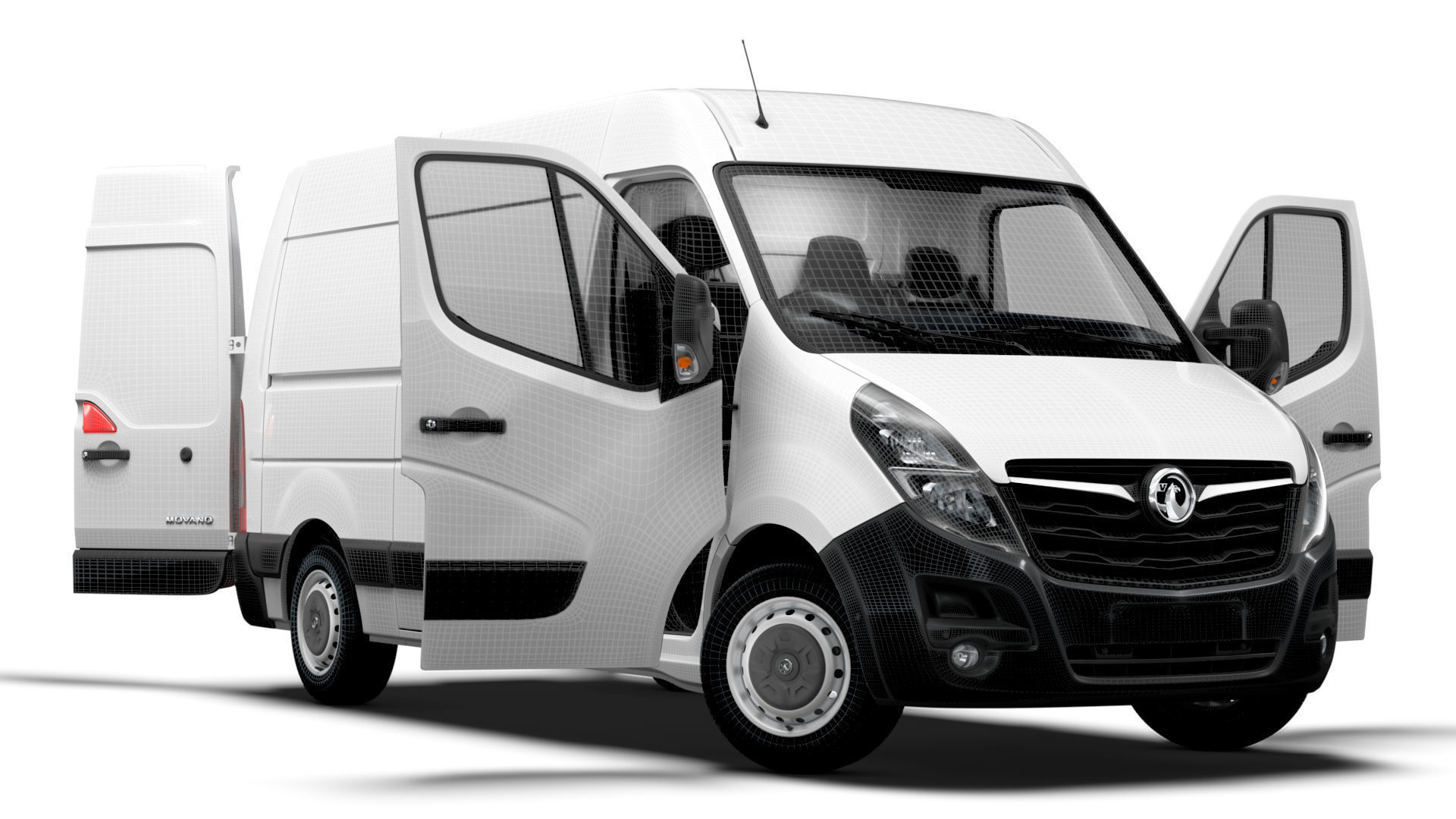Vauxhall Movano Van L1H2 HQInterior 2021 3D model_12