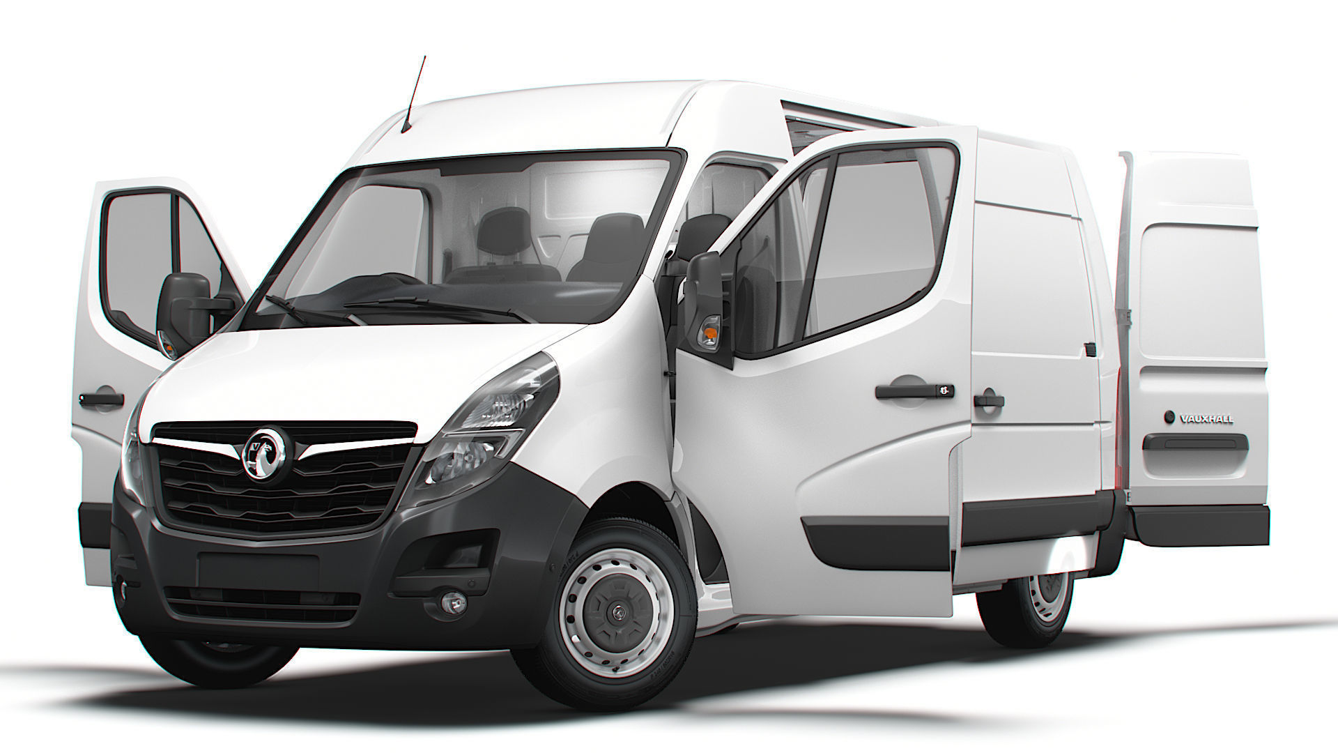 Vauxhall Movano Van L1H2 HQInterior 2021 3D model_16