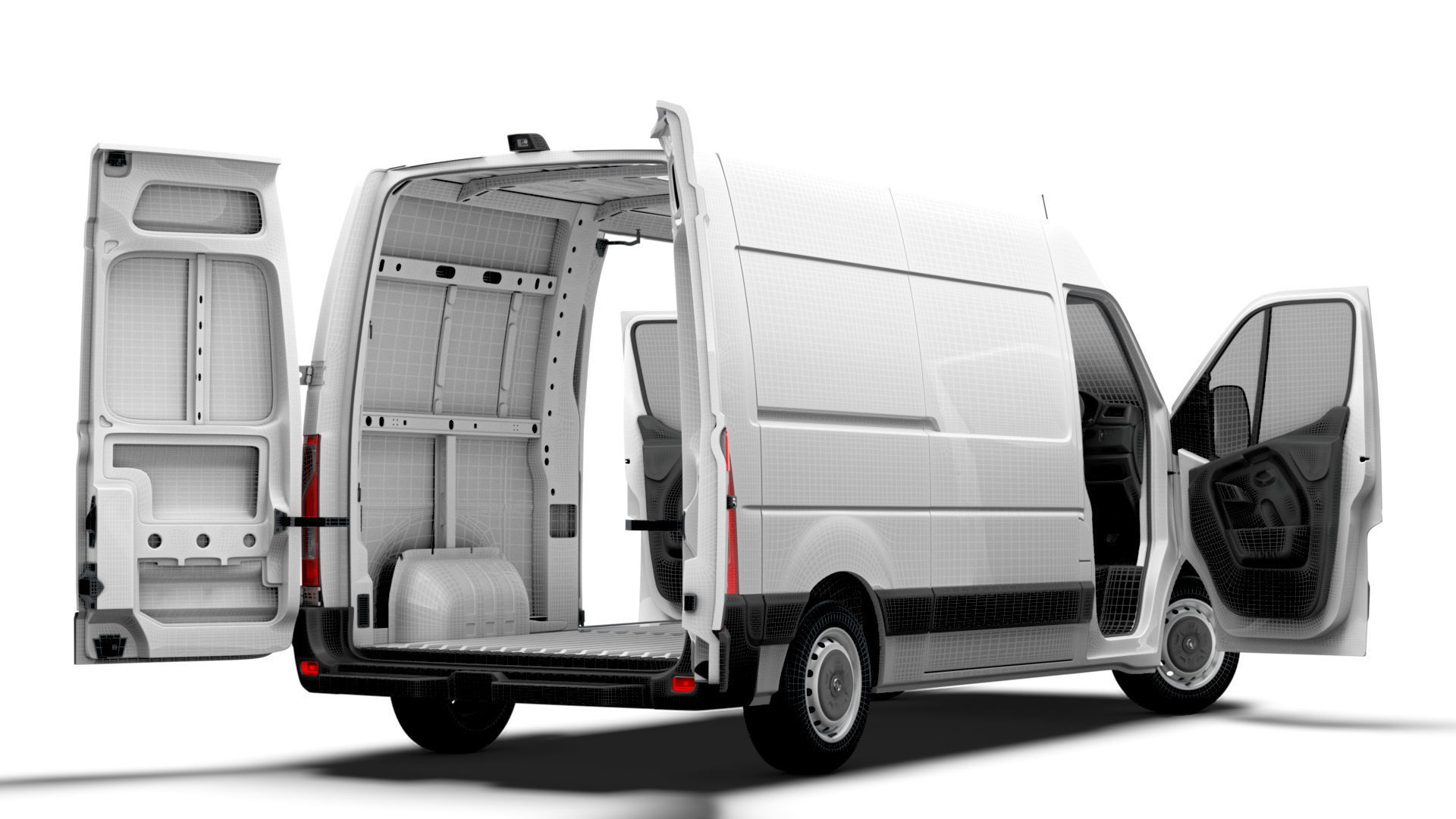 Vauxhall Movano Van L1H2 HQInterior 2021 3D model_9