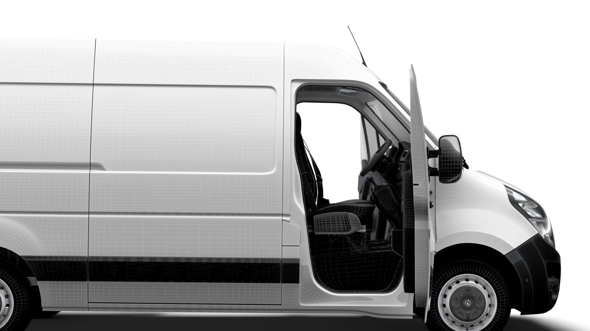 Vauxhall Movano Van L1H2 HQInterior 2021 3D model_11