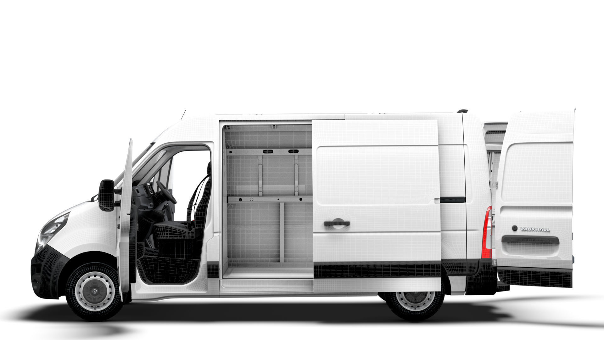 Vauxhall Movano Van L1H2 HQInterior 2021 3D model_7