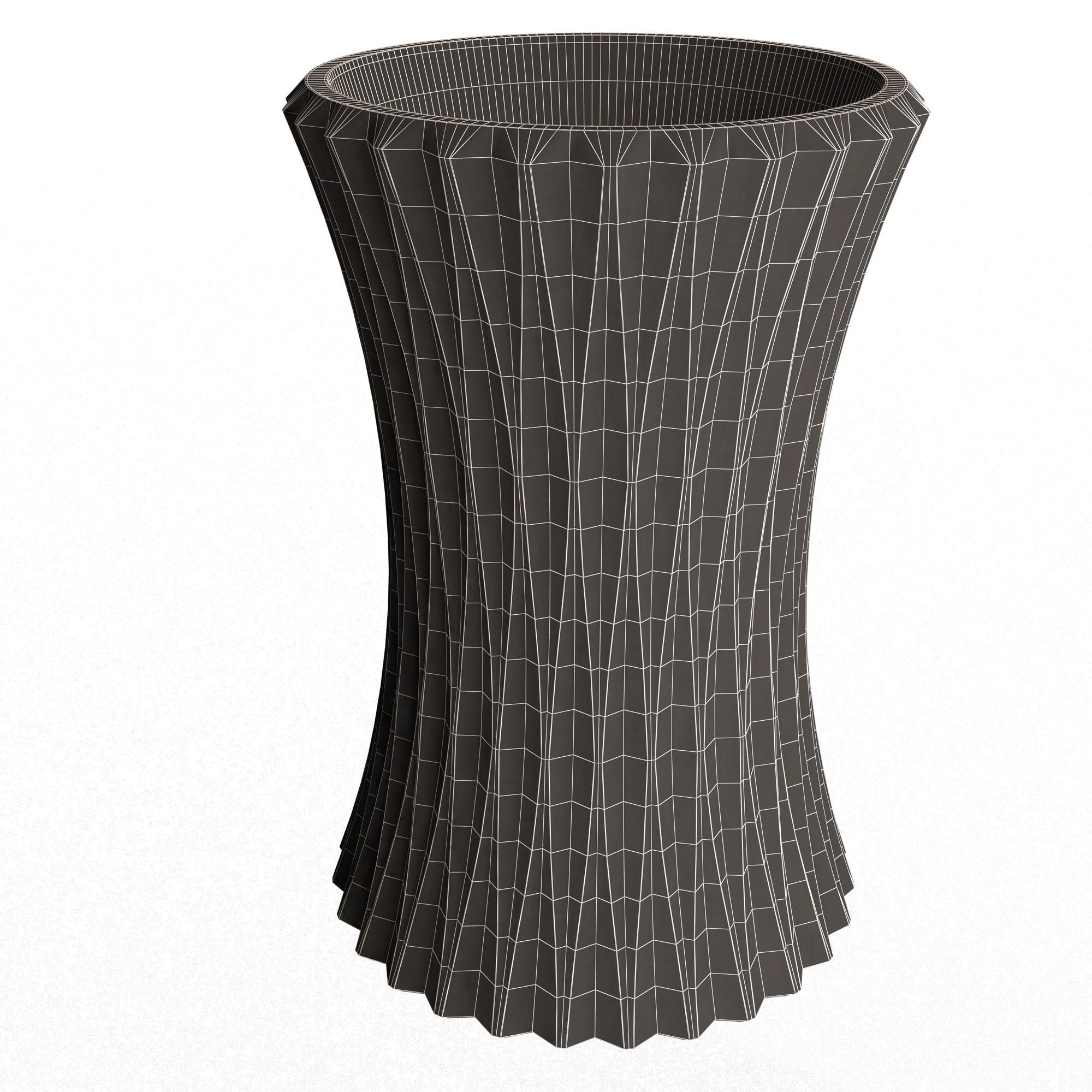Flower Pot 022 Low-poly 3D model_15