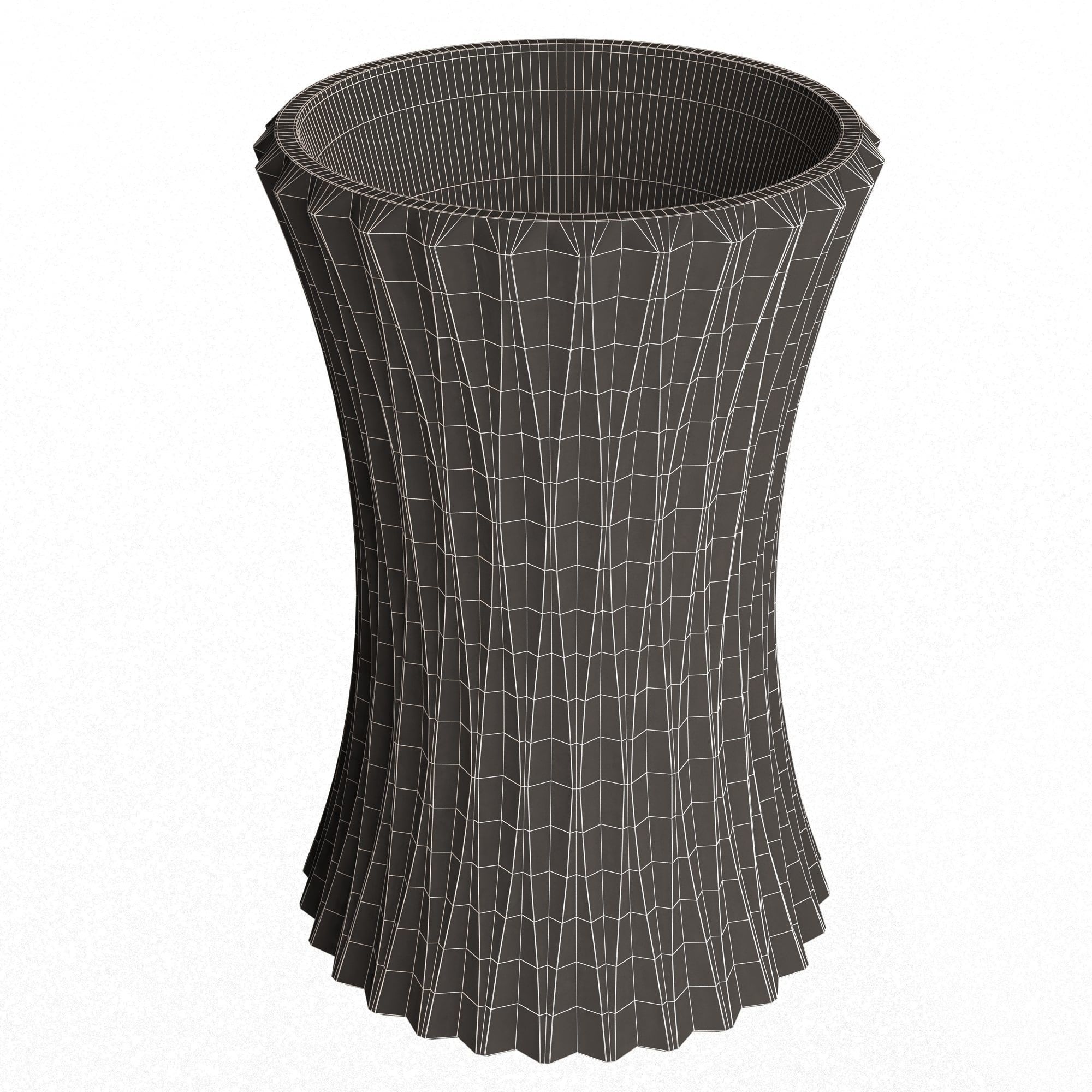 Flower Pot 022 Low-poly 3D model_13