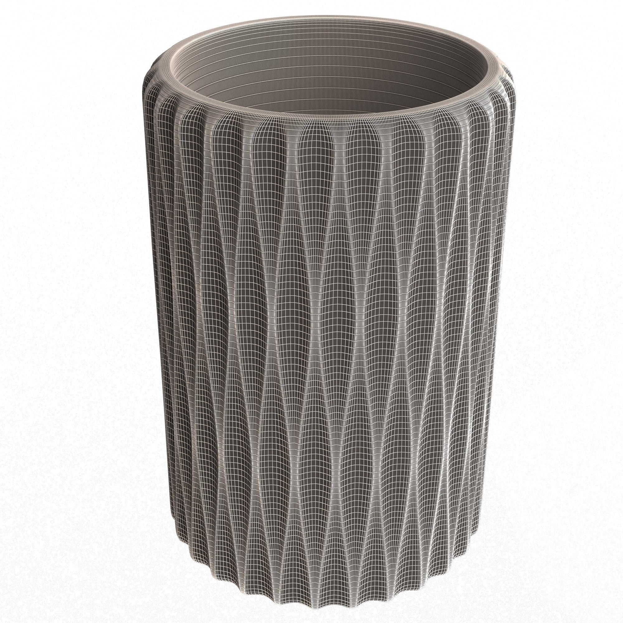 Flower Pot 023 Low-poly 3D model_7