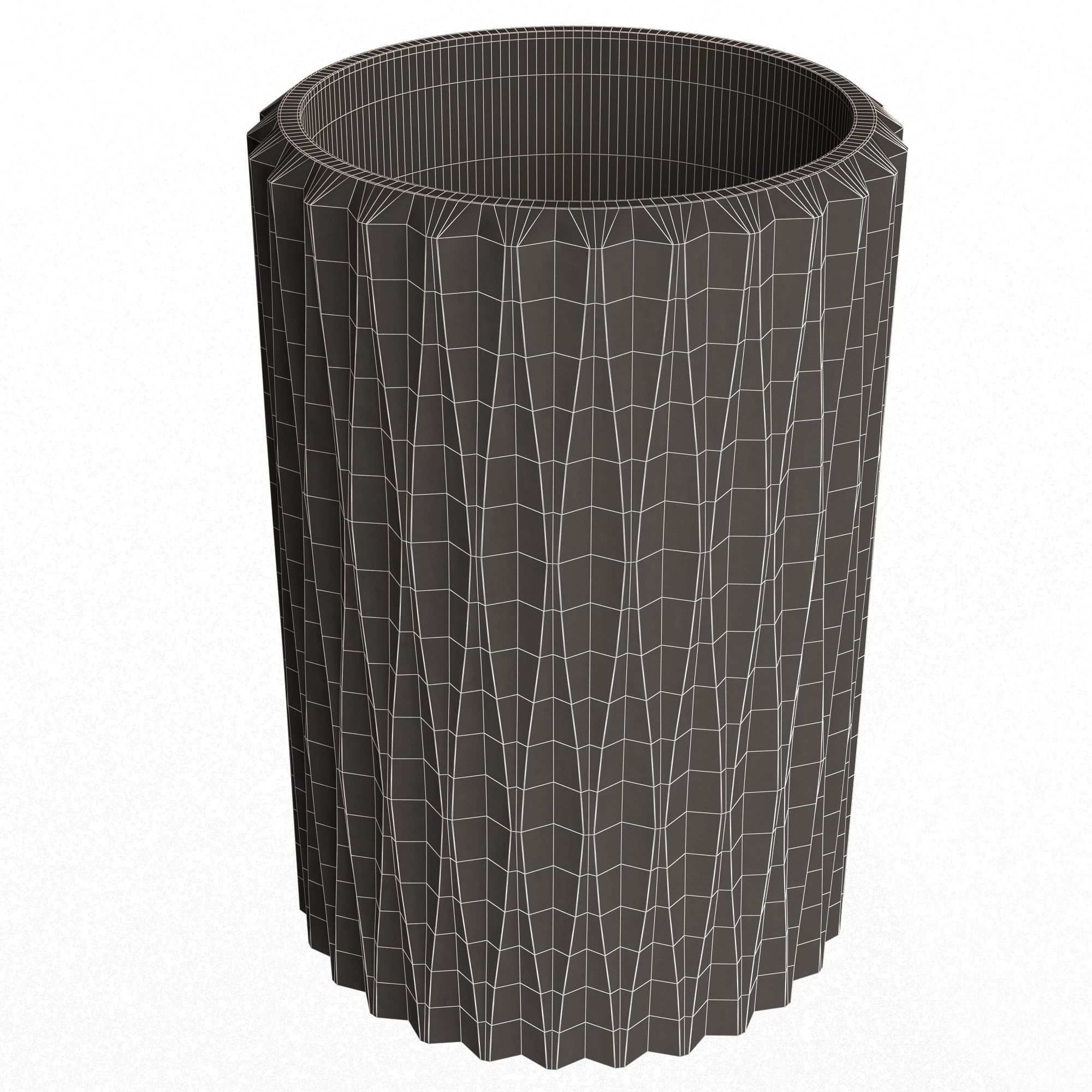 Flower Pot 023 Low-poly 3D model_13