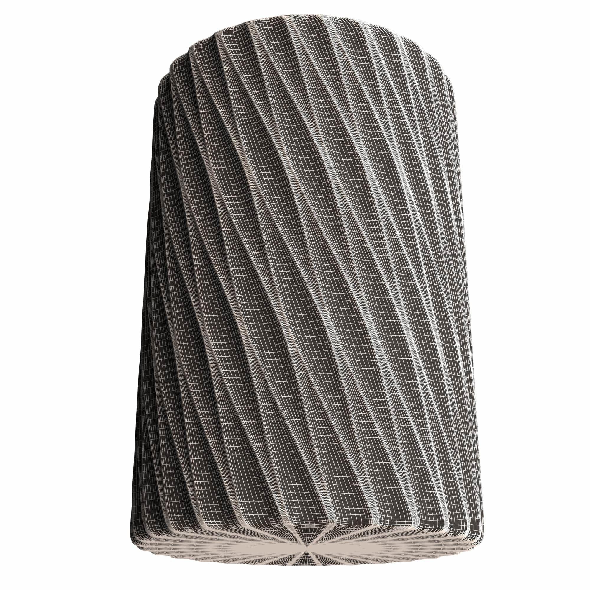 Flower Pot 024 Low-poly 3D model_9