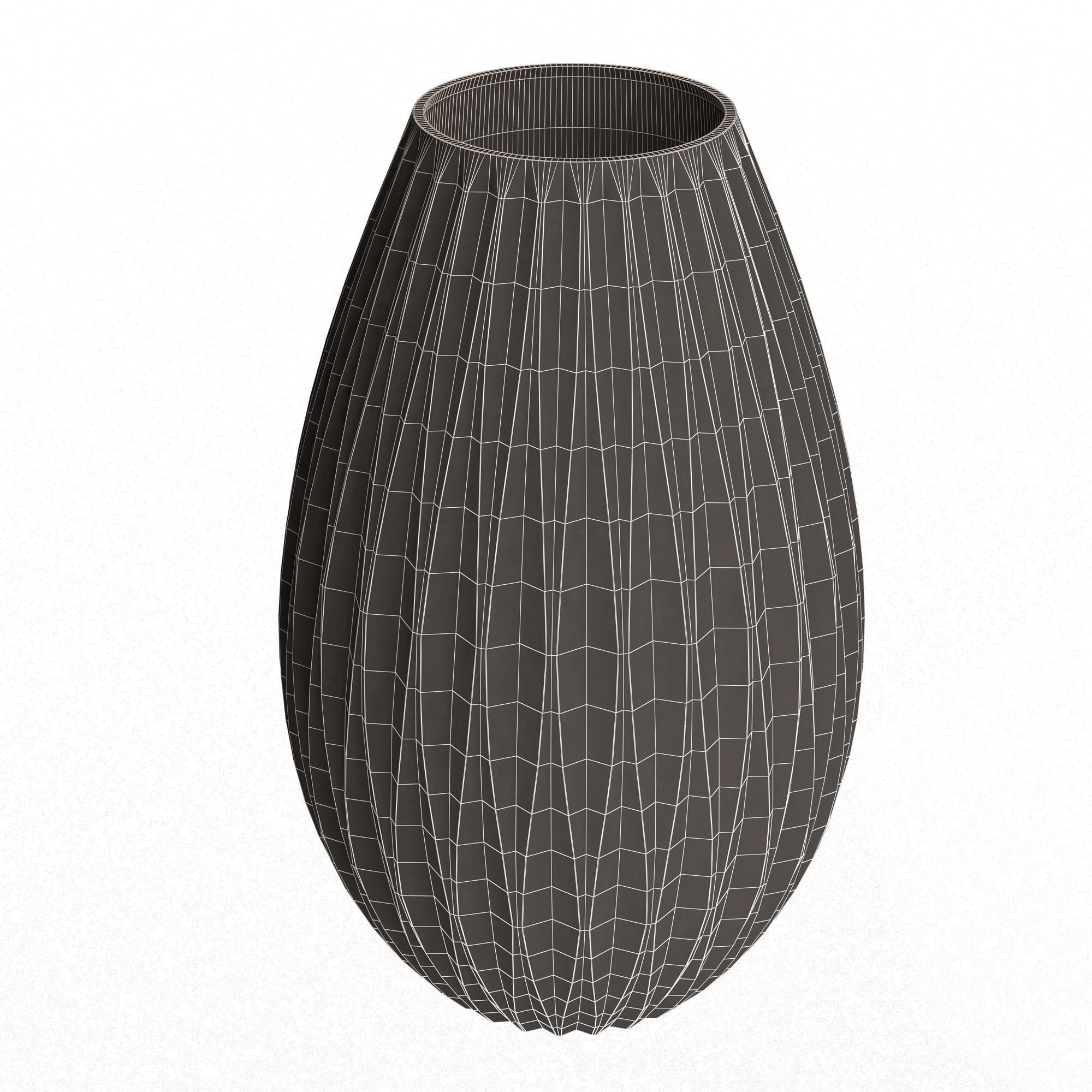Flower Pot 025 Low-poly 3D model_13