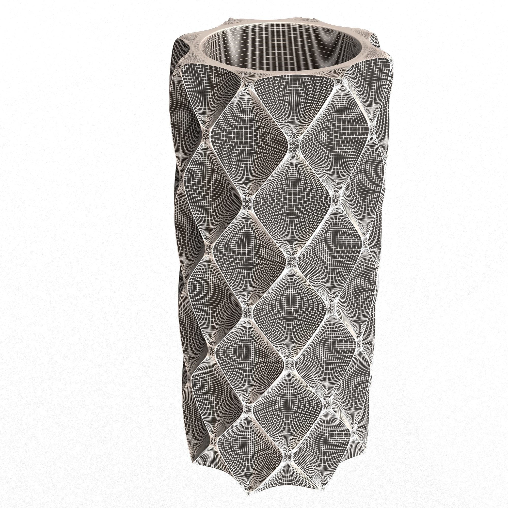 Flower Pot 027 Low-poly 3D model_7