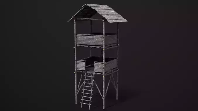  Improvised Wooden Watchtower