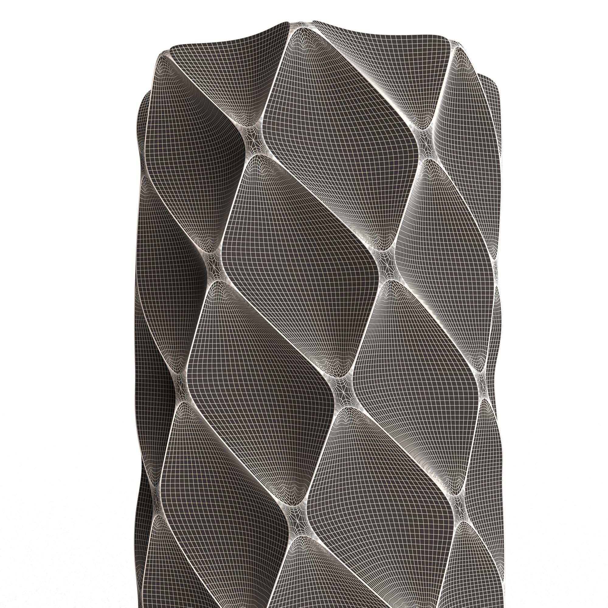 Flower Pot 028 Low-poly 3D model_9