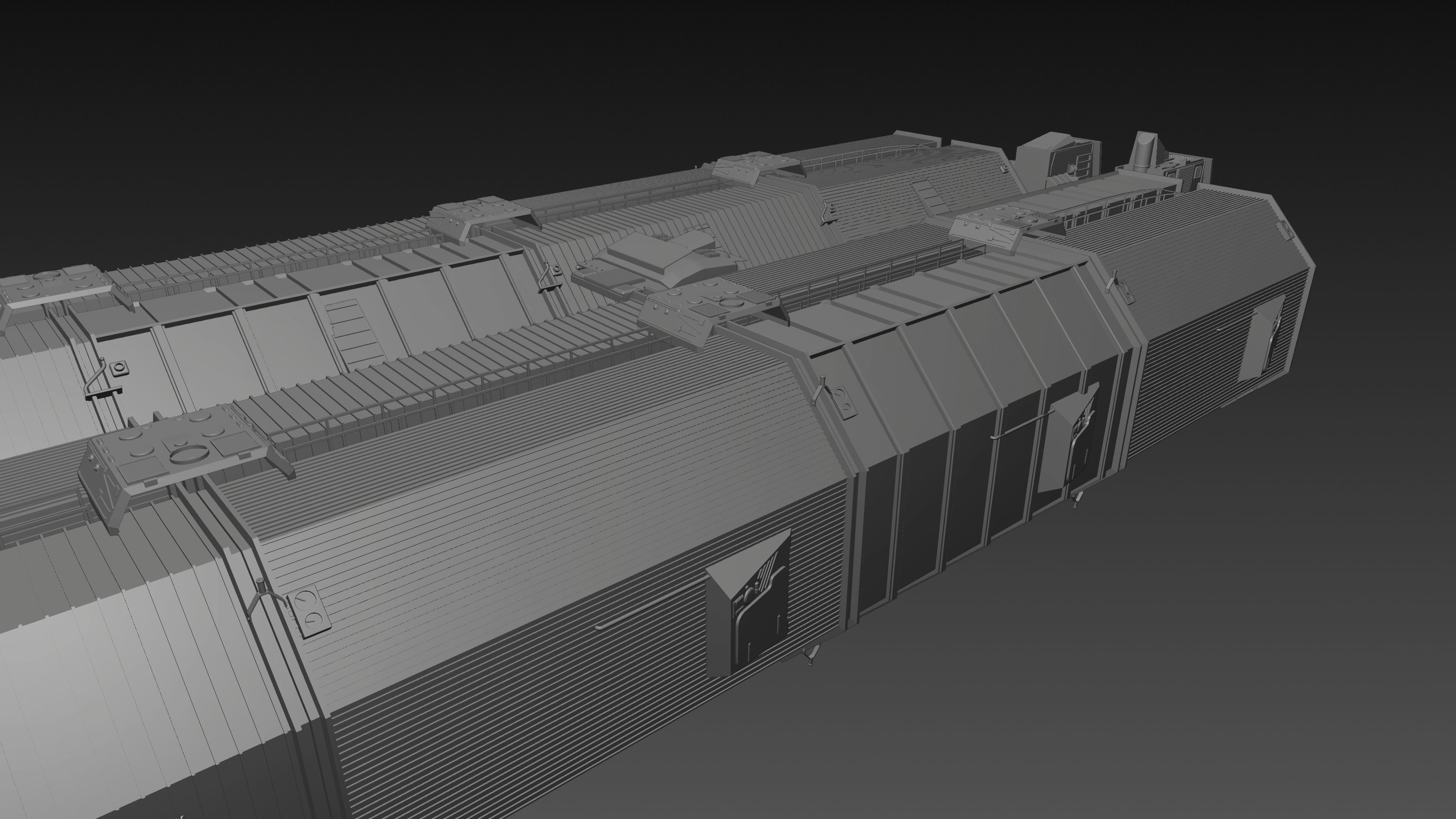 Battlestar Galactica - Gemini Freighter 3D model_11