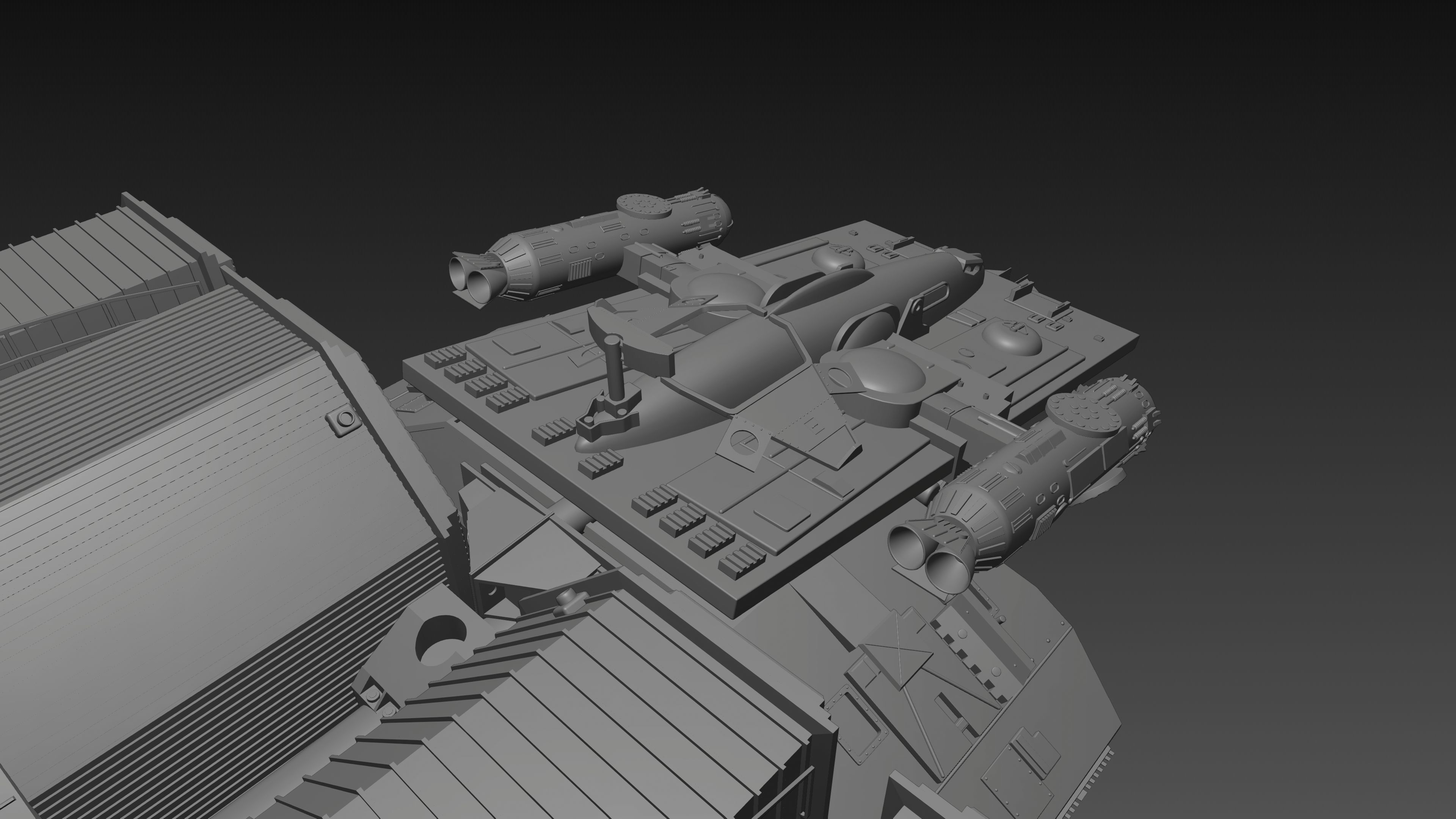 Battlestar Galactica - Gemini Freighter 3D model_12