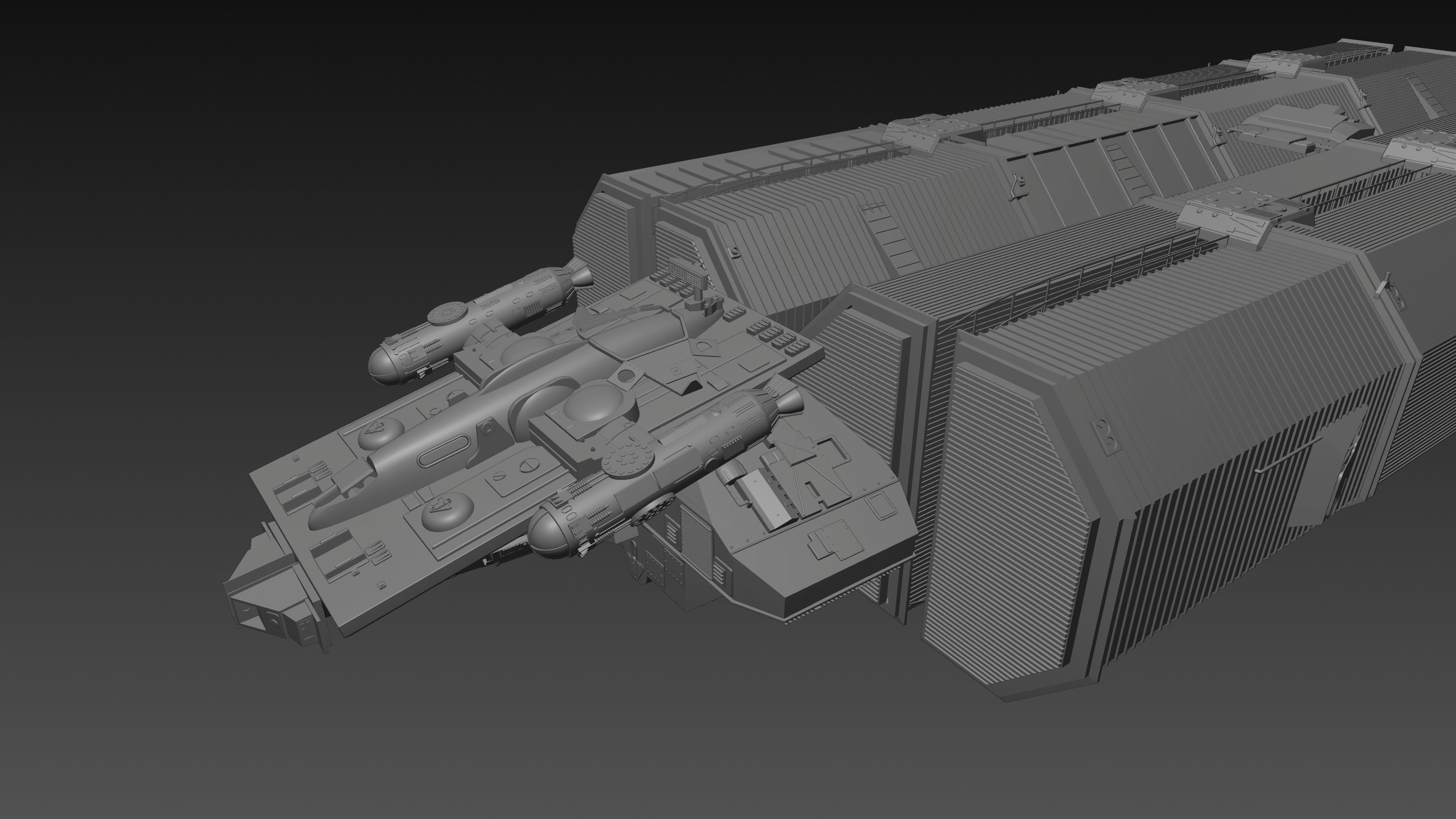 Battlestar Galactica - Gemini Freighter 3D model_16