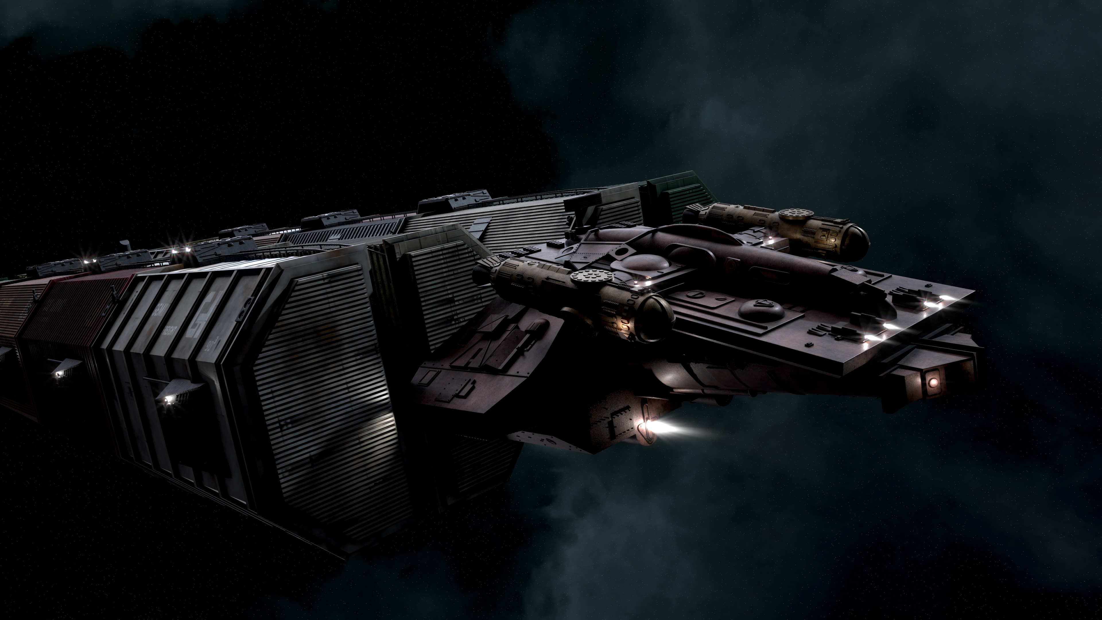 Battlestar Galactica - Gemini Freighter 3D model_4