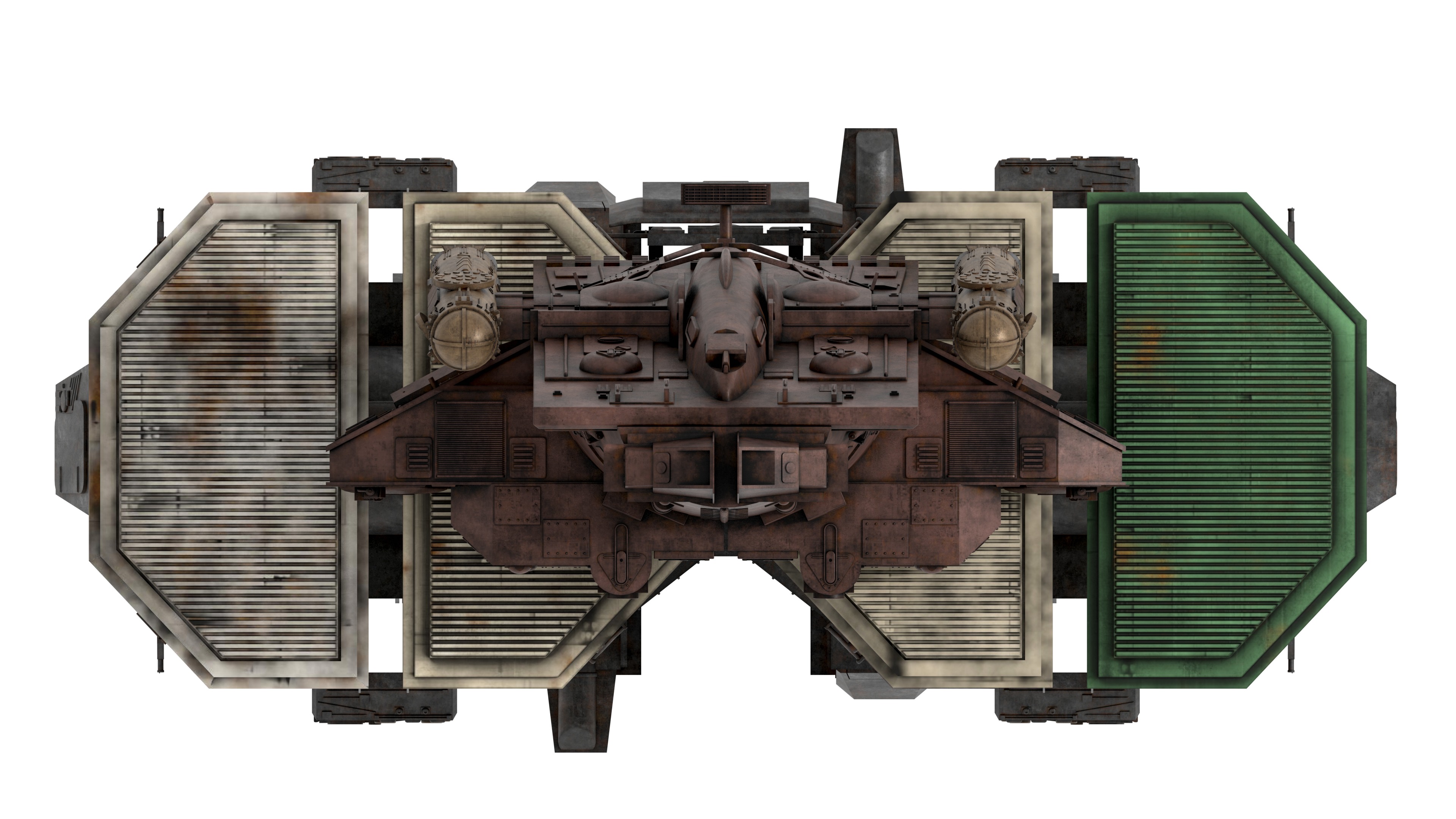 Battlestar Galactica - Gemini Freighter 3D model_9