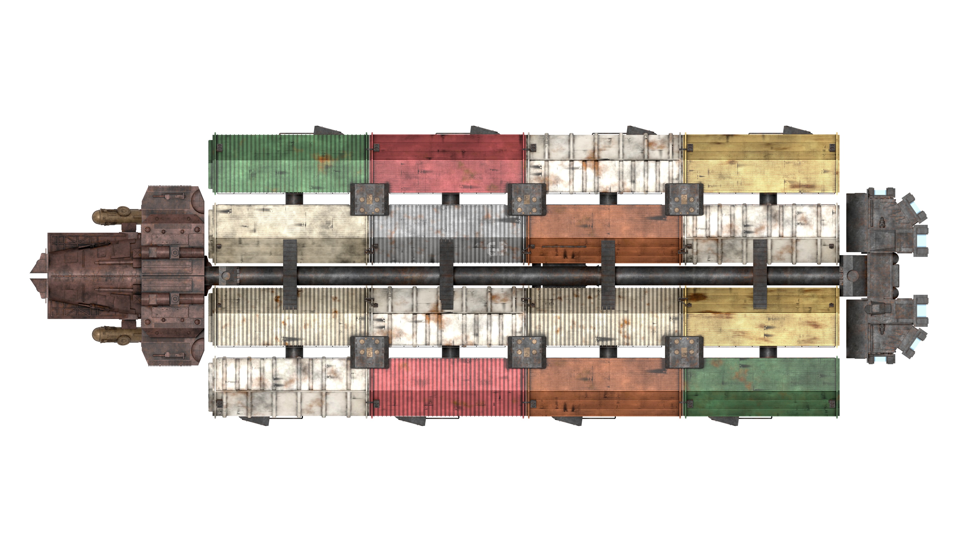 Battlestar Galactica - Gemini Freighter 3D model_7