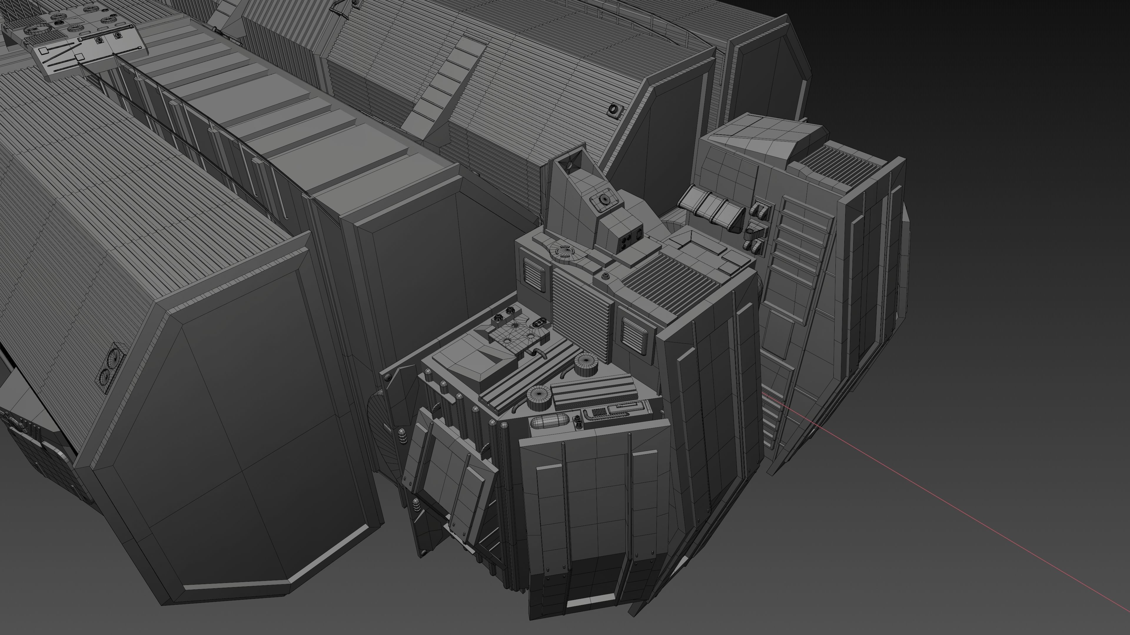 Battlestar Galactica - Gemini Freighter 3D model_14