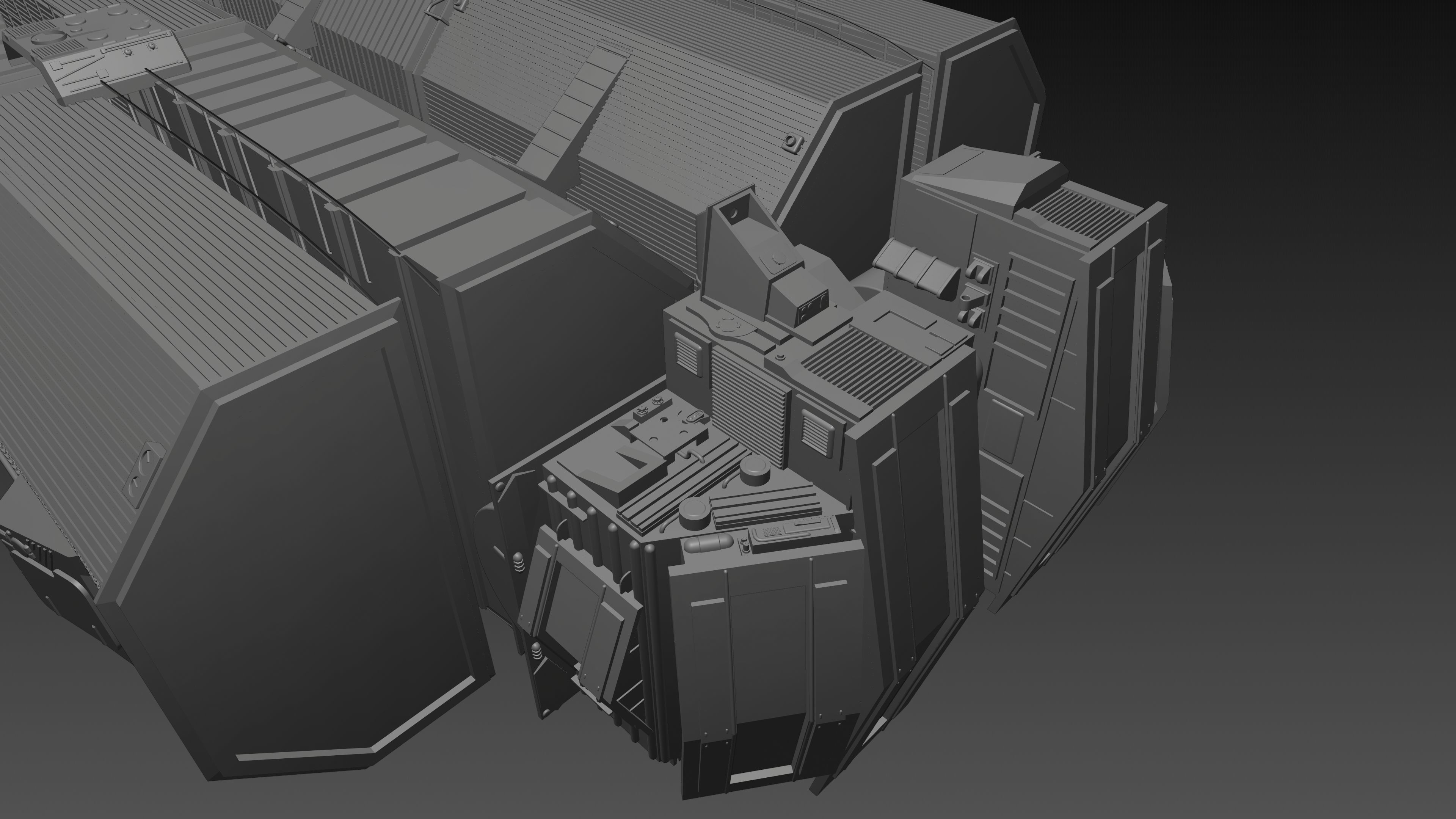 Battlestar Galactica - Gemini Freighter 3D model_13