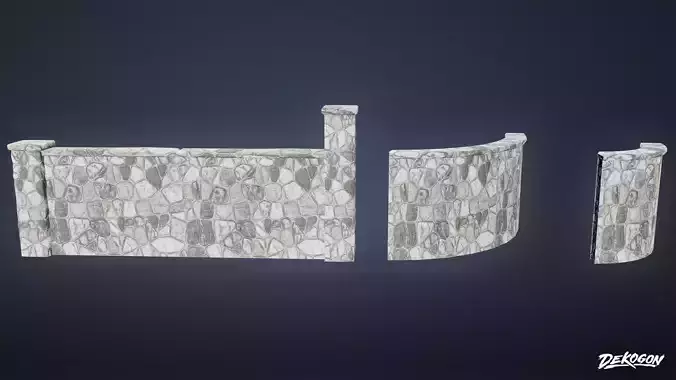 GATES AND FENCES - Wall 17 - LOW POLY