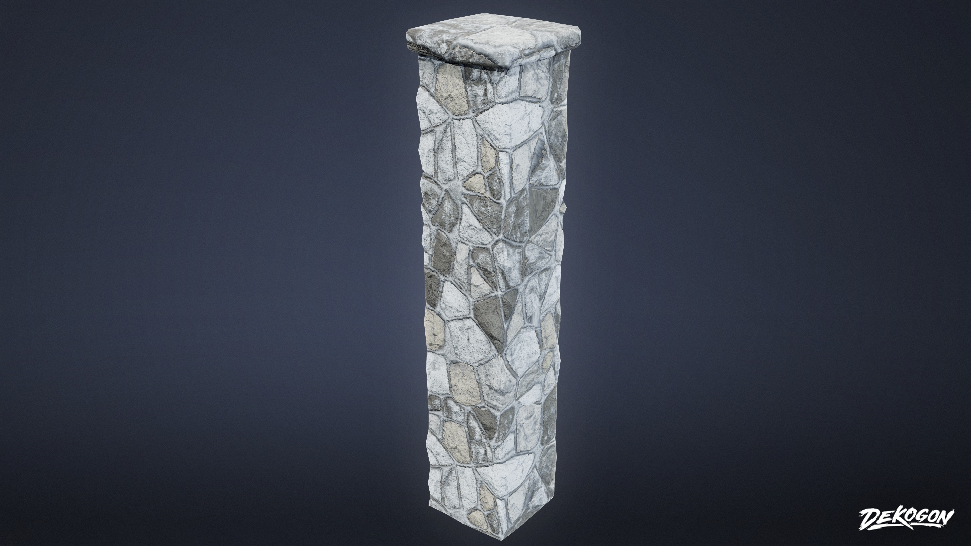 GATES AND FENCES - Wall 17 - LOW POLY Low-poly 3D model_6