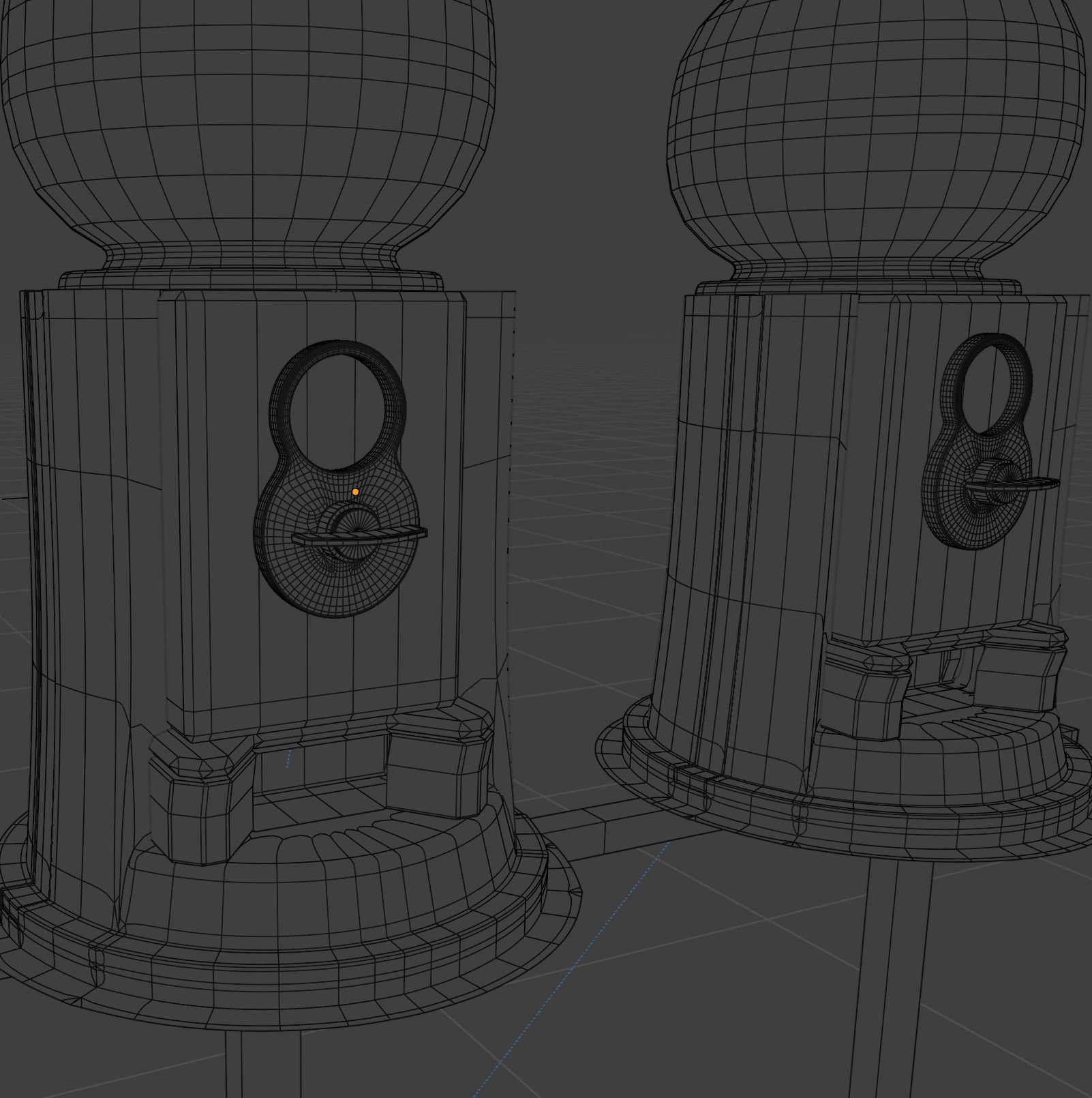 Coin Bubblegum Vending Machine Combo Free 3D model_3