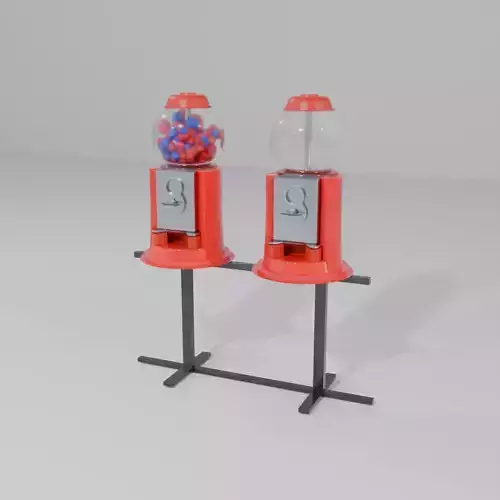 Coin Bubblegum Vending Machine Combo
