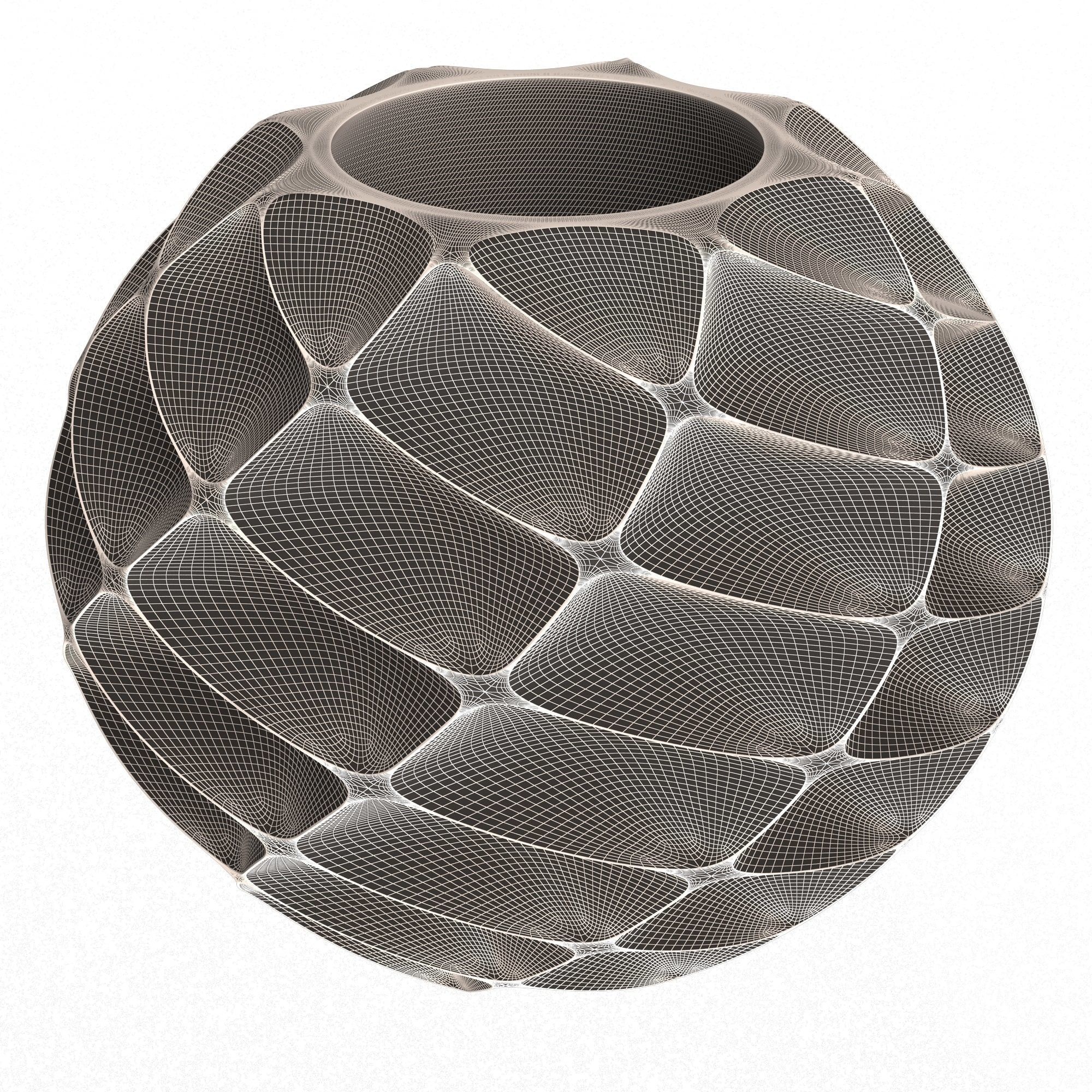 Flower Pot 034 Low-poly 3D model_7