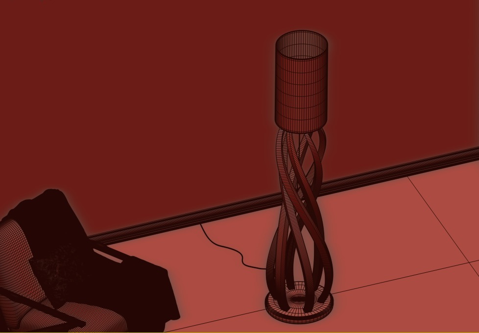 Modern Floor Lamp - Minimalist Lighting Solution 3D model_7